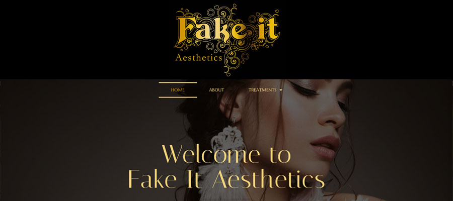 Fake It Website Design